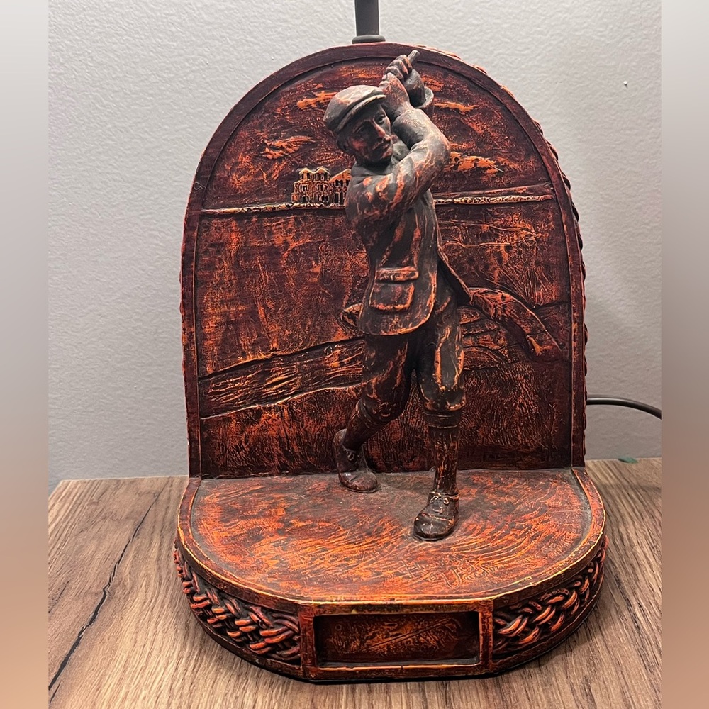 Vintage Golf Themed Lamp